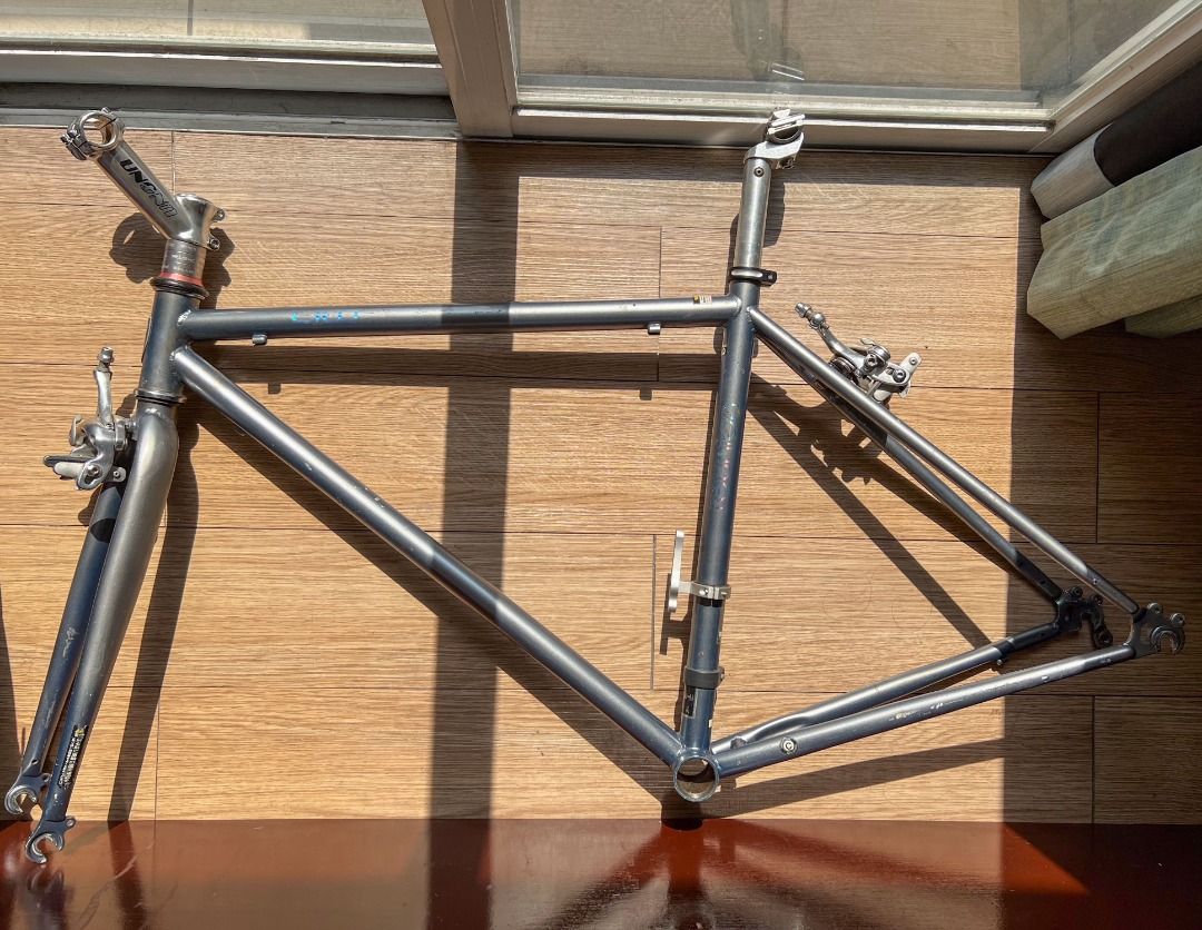 Original Asahi Reunion Lilu Steel Frameset (Classic road bike 