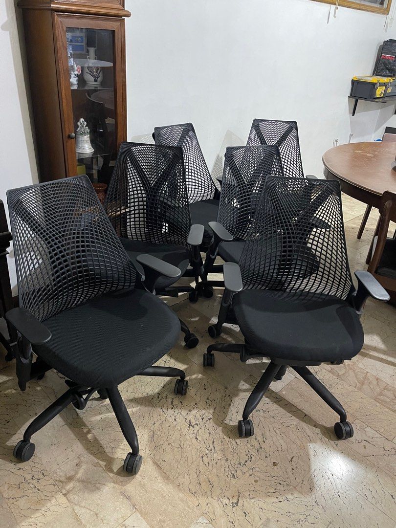 Original Herman Miller Sayl Ergonomic Chairs (2nd Hand Office Chairs), Furniture & Home Living