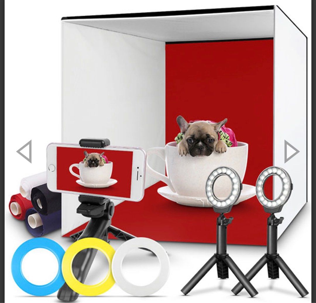 Photo Studio Box, FOSITAN 16x16 Inch Table Top Photo Light Box