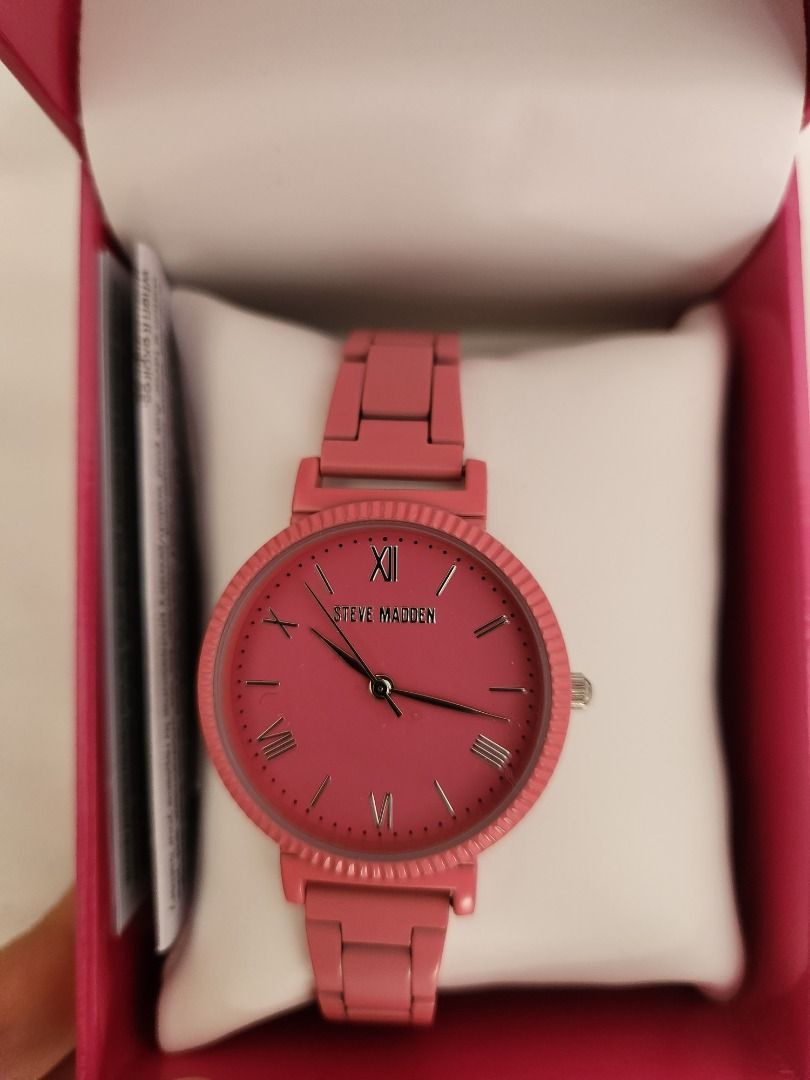 Pink Steve Madden Watch