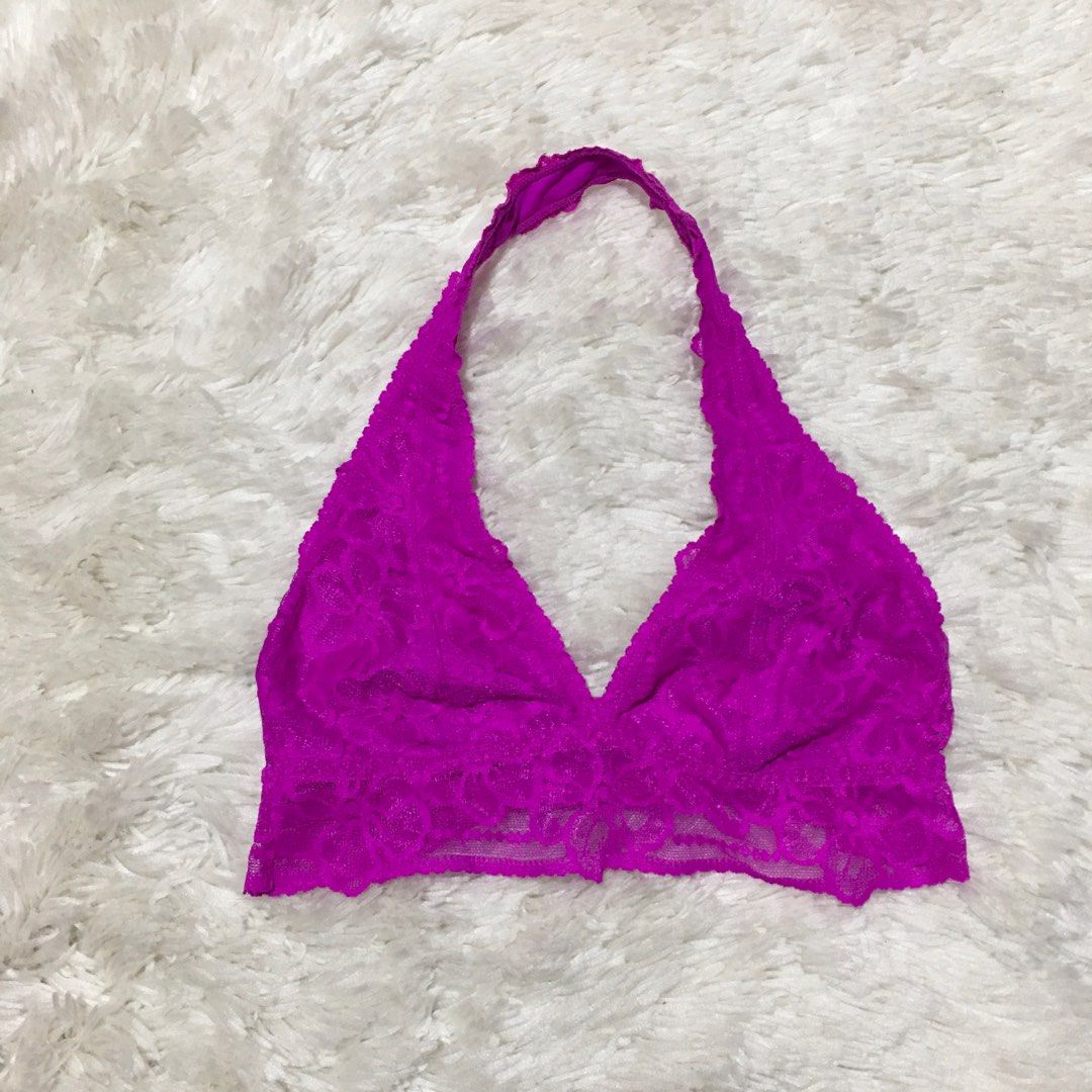 Pink Victoria’s Secret lace bralette