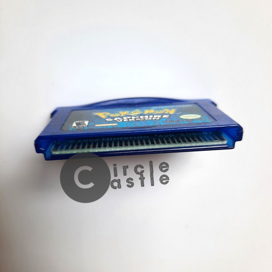 Pokemon Sapphire for Gameboy Advance GBA (Category: Nintendo) located in Tayug. Submitted by circlecastle (Listing ID 1267644494, Image 3). Description: Gameboy Advance: Pokemon Sapphire Stock #5 Near to mint condition, Authentic Working and Saving. Warranty: 3 Days (void if crack, wet, or any physical damage) For more listing click this link to view my inventory 👇 https://www.carousell.ph/u/circlecastle How to Transact? We can also do meet up: 