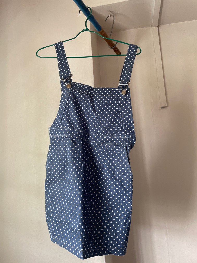 Polka dot dungarees topshop hotsell