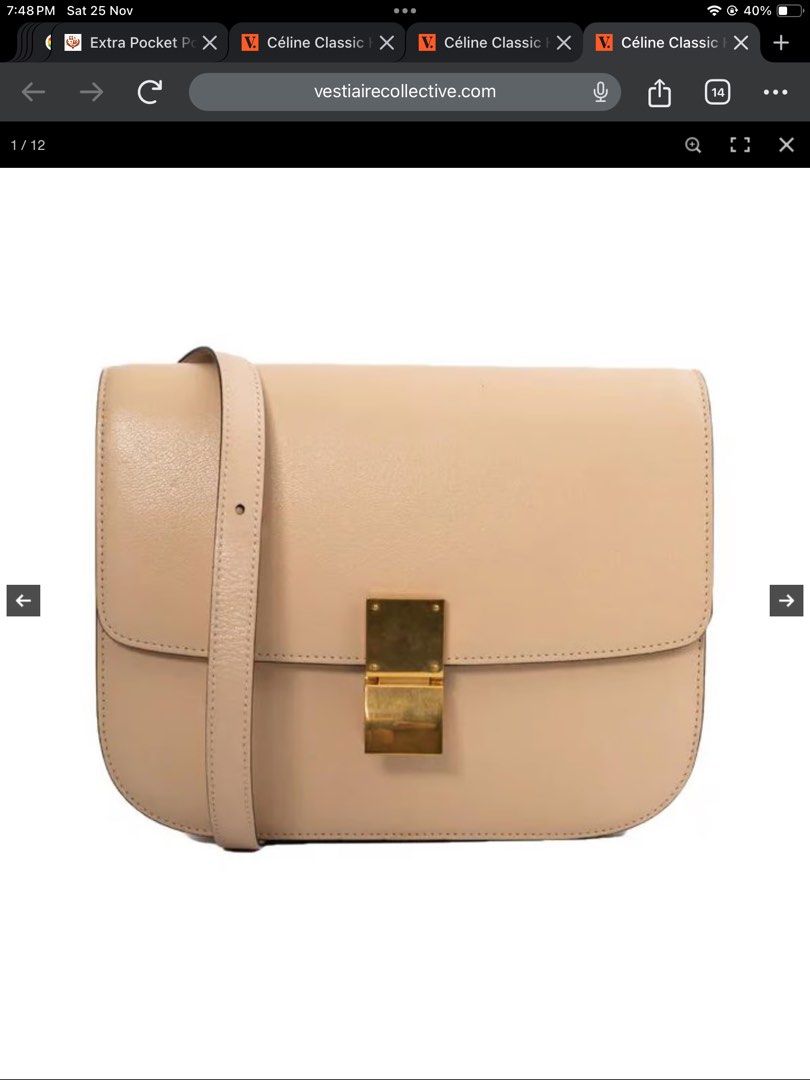 Celine box online bag vestiaire collective