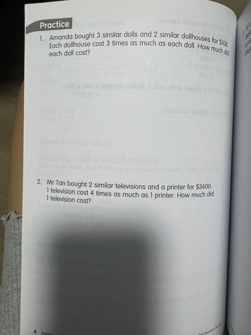 Primary 4 Mathematics Problem-Solving Heuristics Word Problem, Hobbies ...