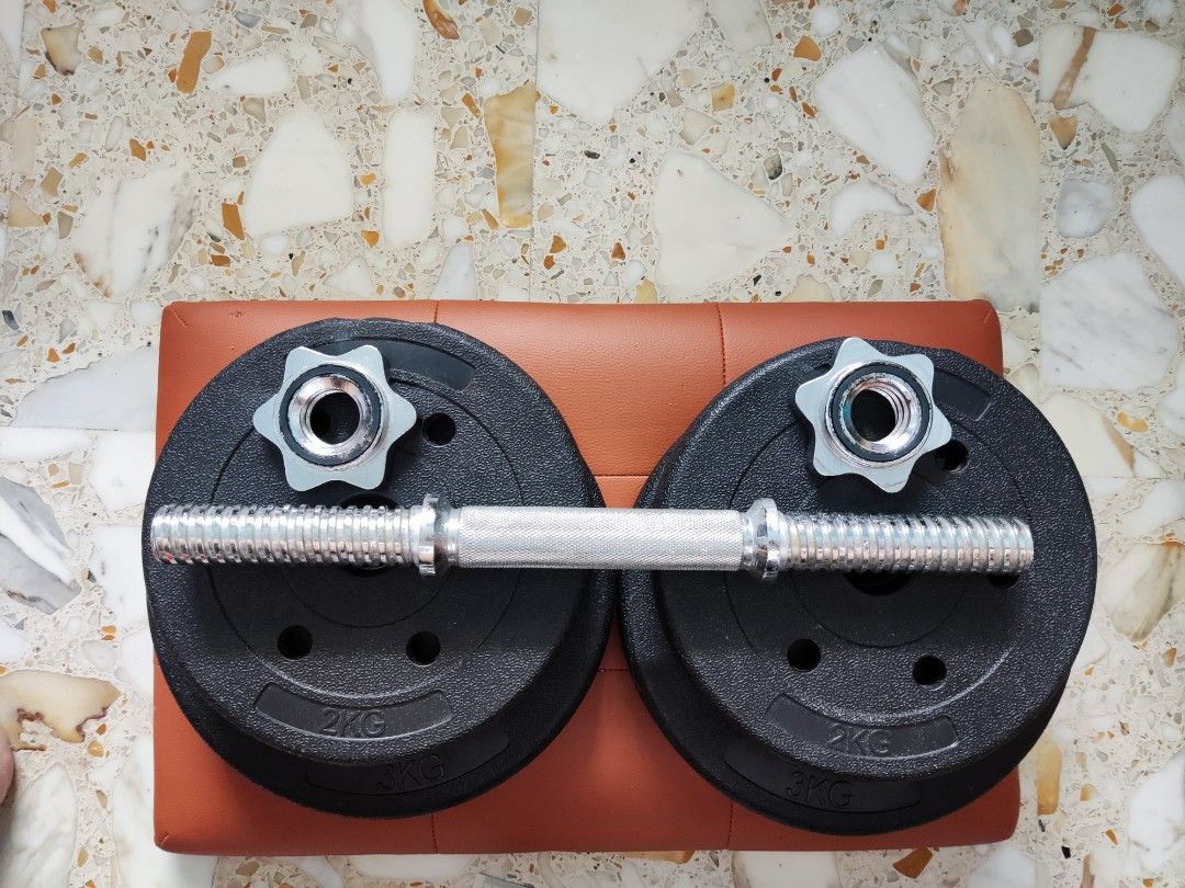 PVC Dumbbell with weights, Sports Equipment, Exercise & Fitness