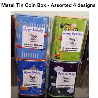READY STOCKS Kids Goodie Bags | Metal Tin Coin box | Value pack | Limited promotion