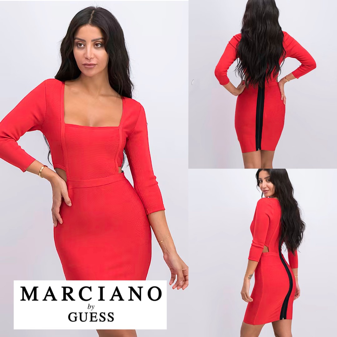 Red Bandage BodyCon Dress Marciano by GUESS Women s Fashion