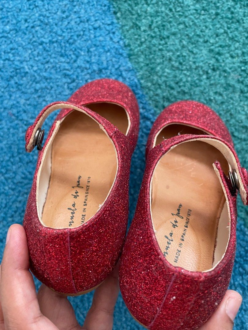 Red glitter mary janes hotsell