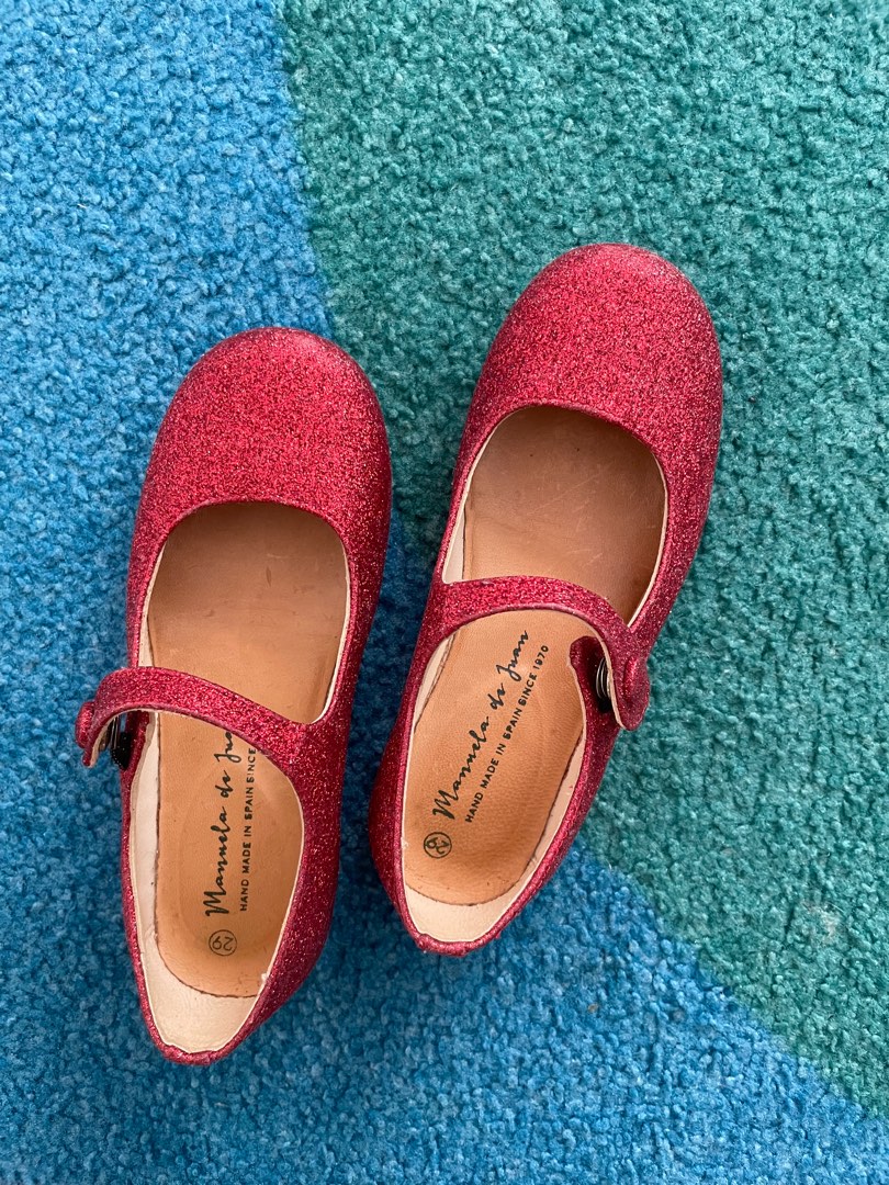 Red glitter mary sales jane shoes