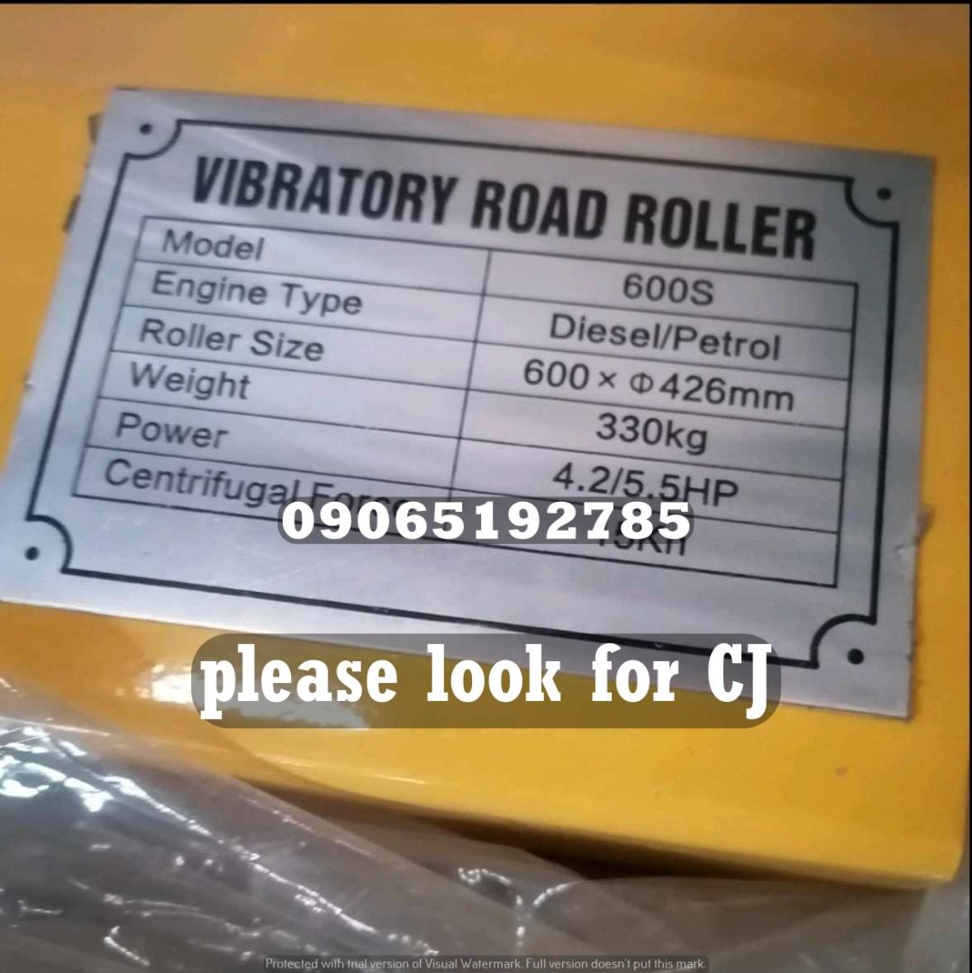 Road Roller single drum (Category: Construction Tools & Equipment) located in Makati City. Submitted by claire_joy (Listing ID 1267552988, Image 2). Description: CONTACT DETAILS: 📌0-9-0-6-5-1-9-2-7-8-5 please look for CJ. 🧭LOCATION: 📍Manila Mayhaligue St. Abad Santos Manila 📍Cavite Centennial Rd Kawit Cavite note: price may change without prior notice..