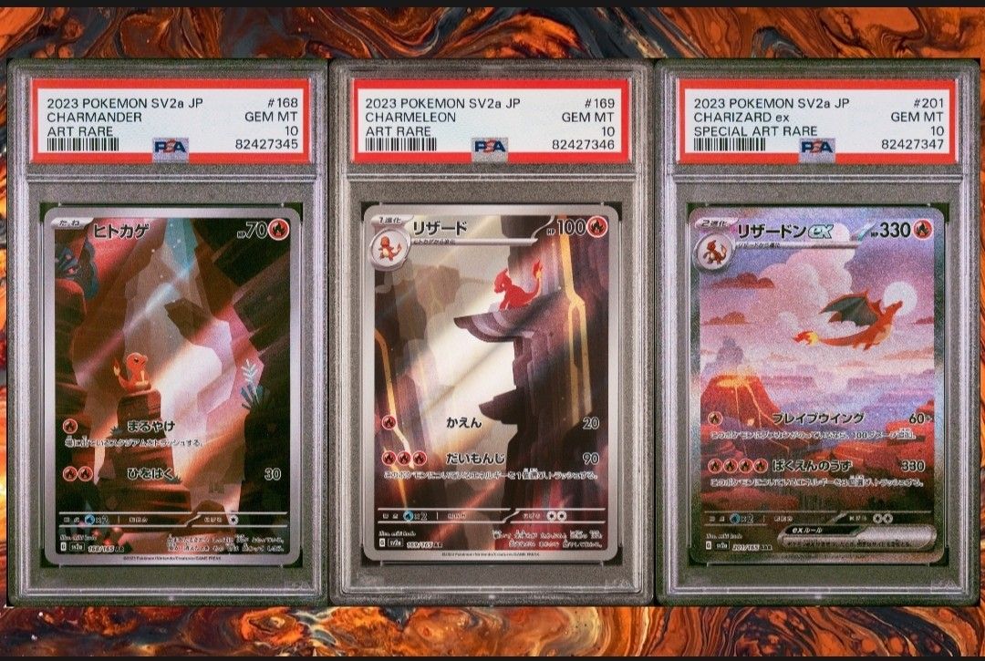Sequential PSA10 151 - Charmander 168 Charmeleon 169