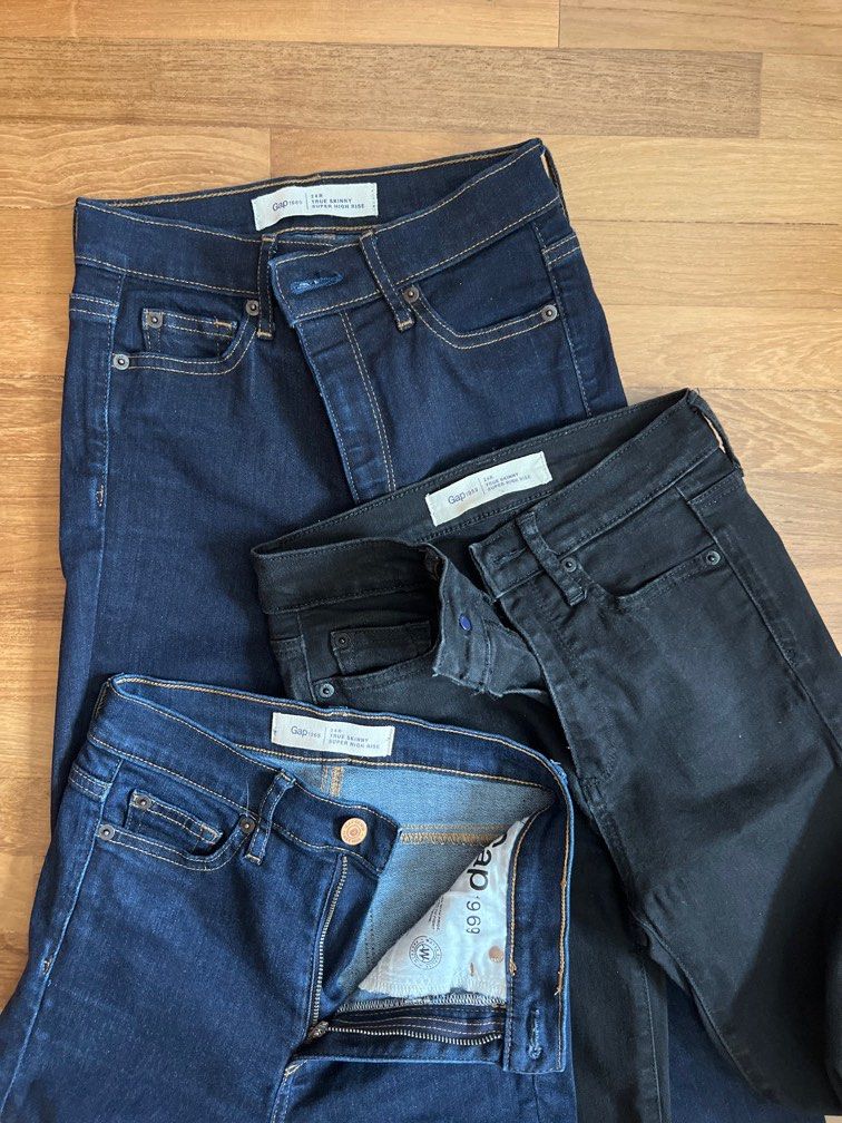 Gap super high clearance rise true skinny jeans