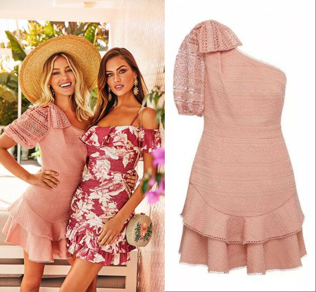 Sheike Ava Lace One Shoulder Mini Dress Women s Fashion Dresses