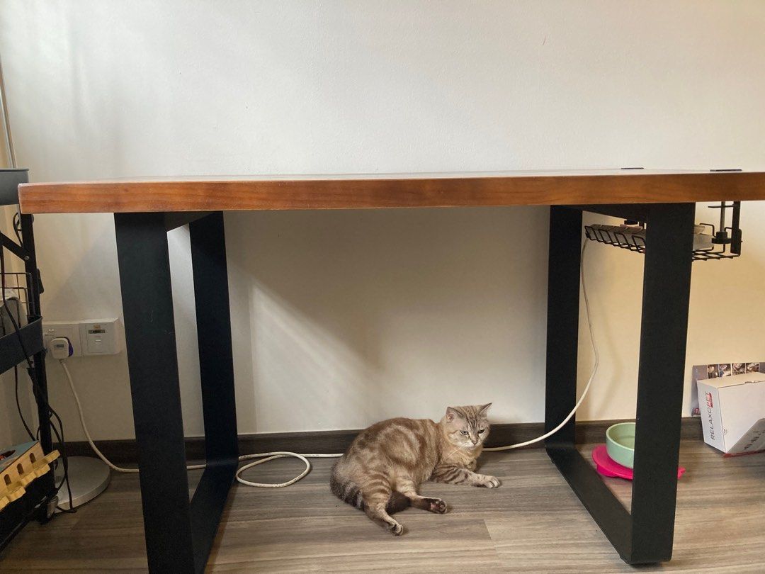 Timber Desk Table Solid wood Desk table, Furniture & Home Living, Furniture, Tables ...