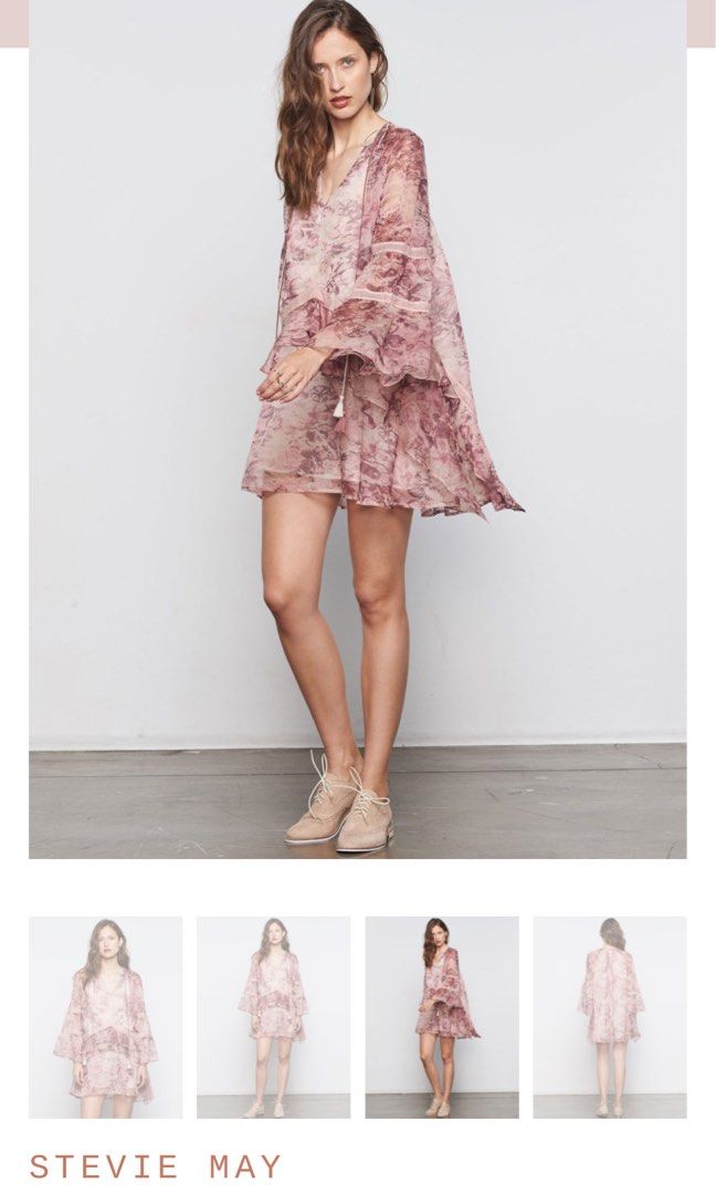 Stevie may pink dress top