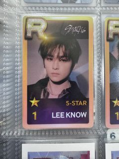 Stray Kids Lee Know Superstar JYP Unveil PVC Photocard PC