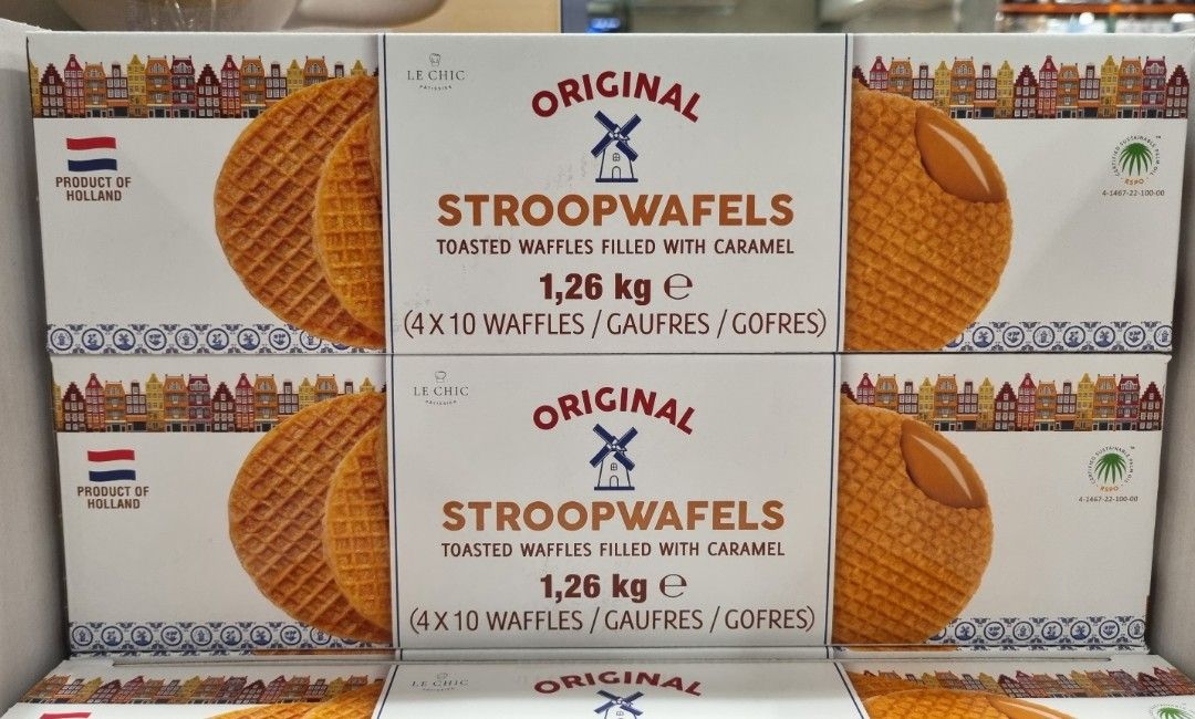 StroopWafels 1.26kg (Category: Packaged & Instant Food) located in Cainta. Submitted by shopchelonline (Listing ID 1267683773, Image 1). Description: StroopWafels 1.26kg 🛒970.00 each(all in) + LSF 💎Pre-order - NO RUSH SHIPPING 💎Korea Pasabuy - NORMAL ETA 💎Colors may vary due to lighting. 💎Availability and price may vary 💎The outer case/box is simply for protecting goods. (Damages such as scratches, discoloration on the case/box or manufactu