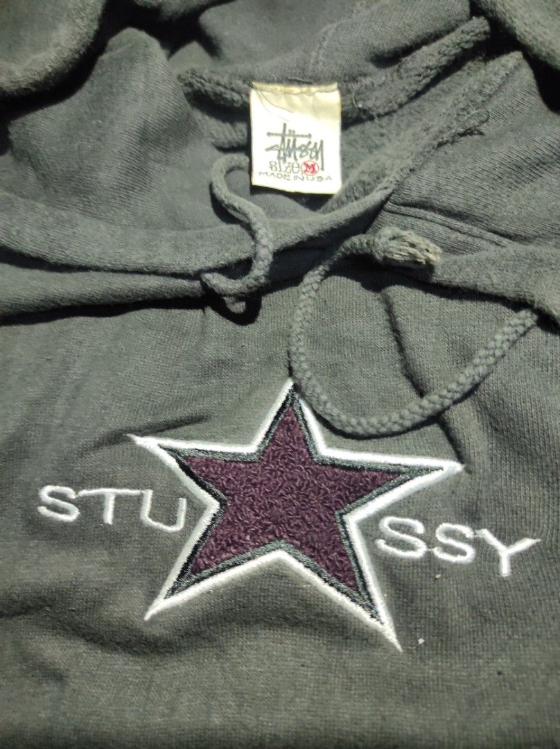 Stussy star sale hoodie