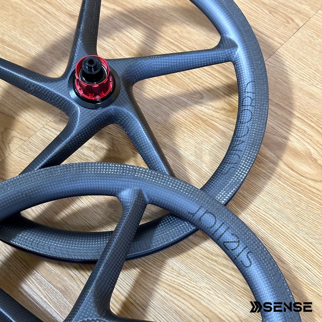Suncord Stellar 5-Spoke 7 Speed Carbon Wheelset Ceramic Bearings ...