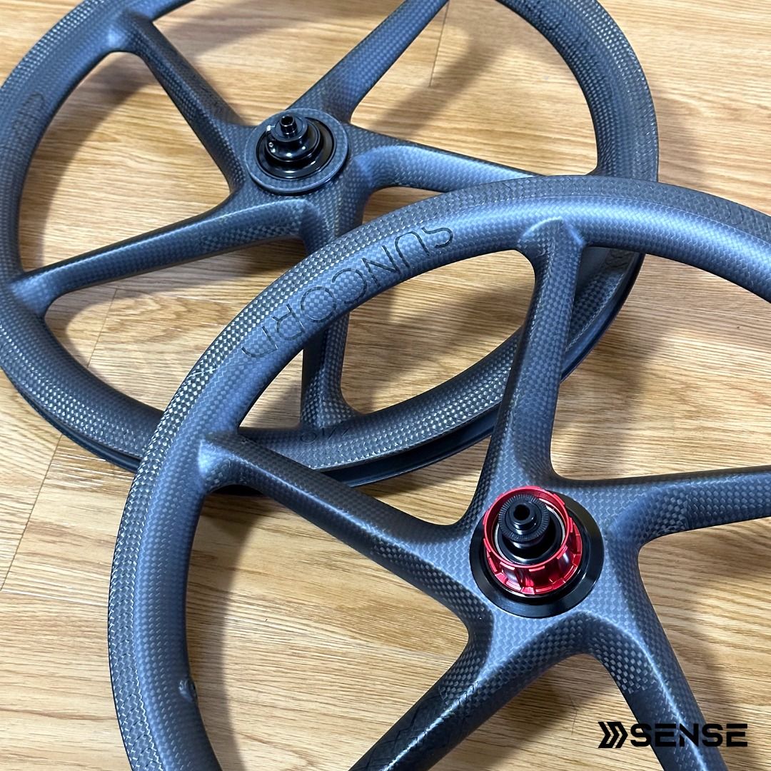 Suncord Stellar 5-Spoke 7 Speed Carbon Wheelset Ceramic Bearings ...