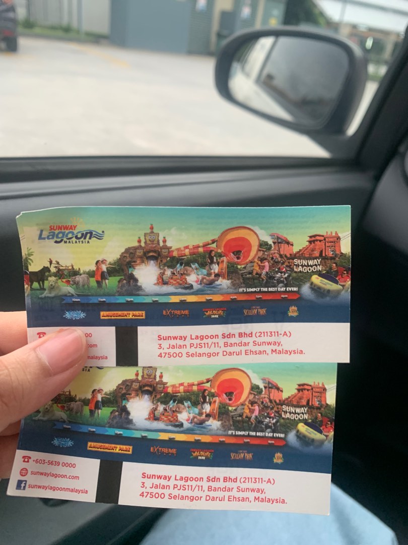 Sunway Lagoon Ticket [RM 150 for 2 tic], Tickets & Vouchers, Event
