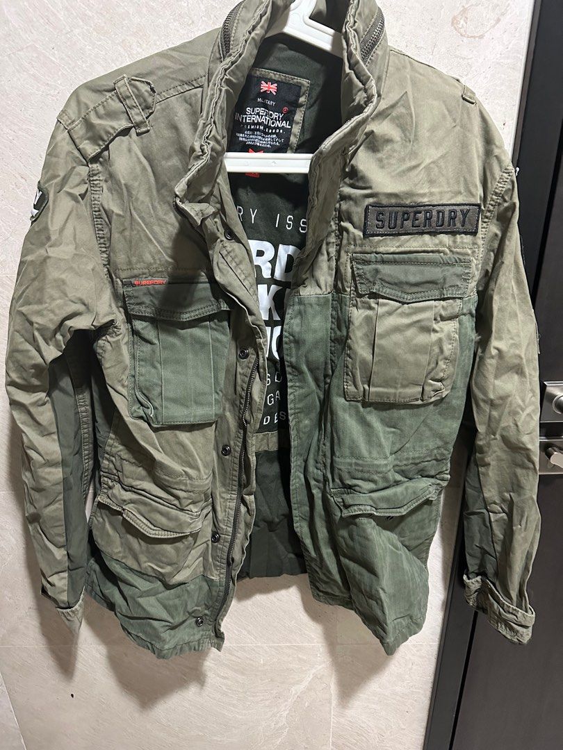 Superdry rookie mixed military jacket new arrivals
