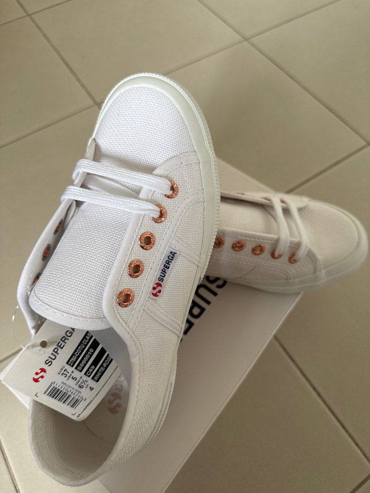 White and rose gold superga online