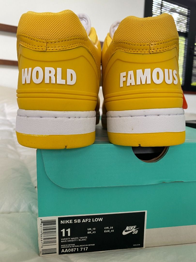Supreme discount af2 yellow