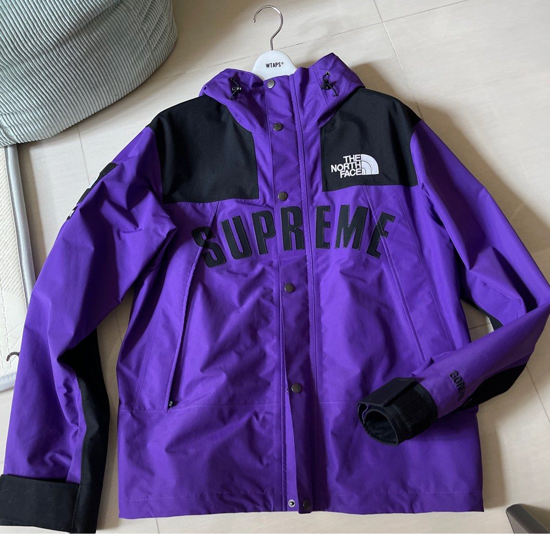 Supreme The North Face Arc Logo Mountain Parka Purple, 男裝, 外套