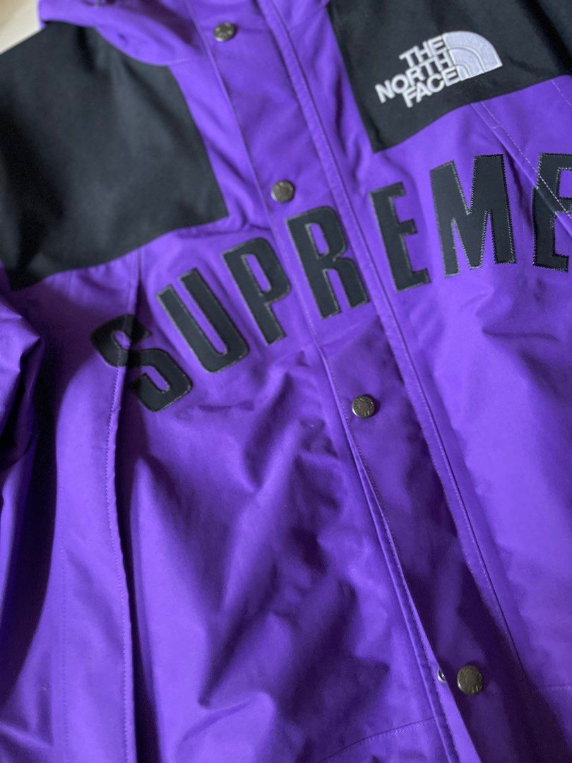 Supreme The North Face Arc Logo Mountain Parka Purple, 男裝, 外套 
