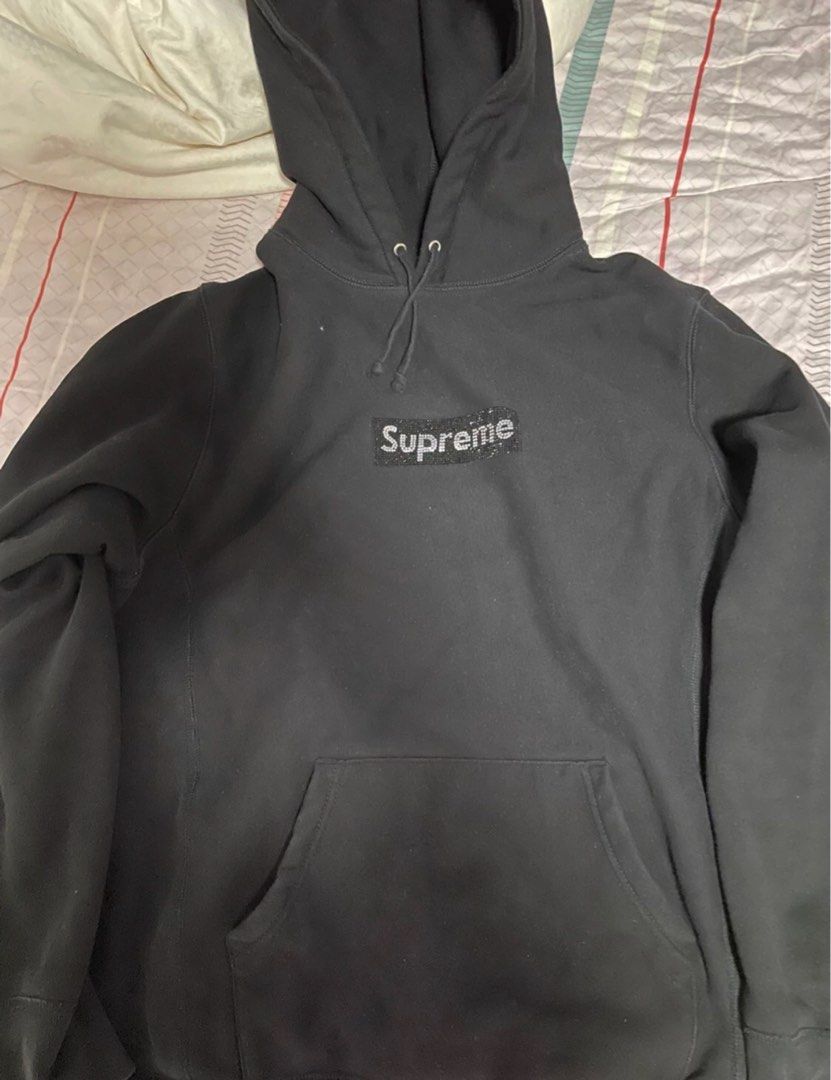 supreme x cdg L碼/黑色腰果花hoodie XL碼, 男裝, 上身及套裝, T-shirt