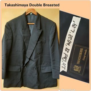 Takashimaya Mens Plus  Size Double Breasted  4xl 5xl  Suit Tuxedo Wool