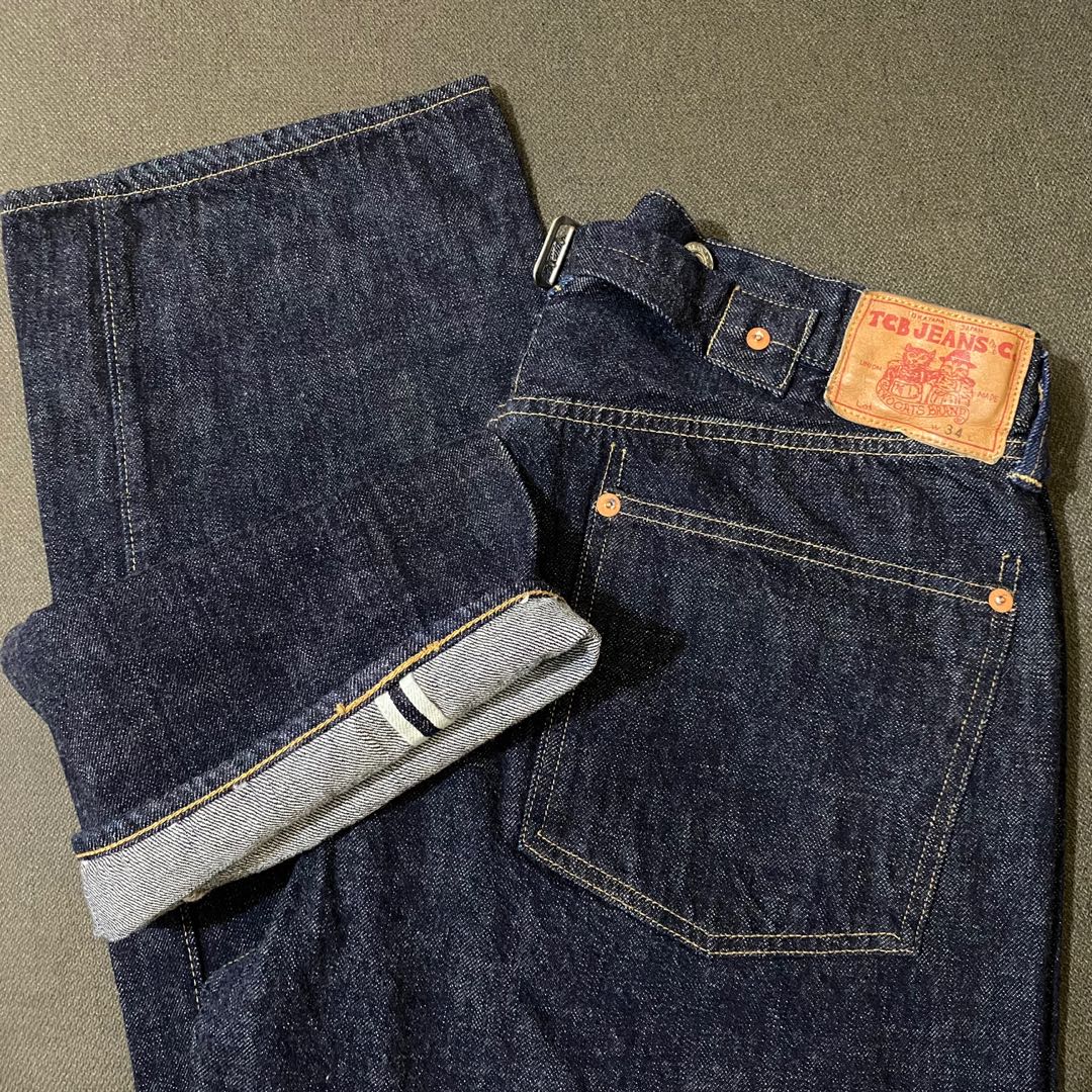 TCB JEANS AND CO. Two cats Brand Union Made Selvedge Pants, Men's