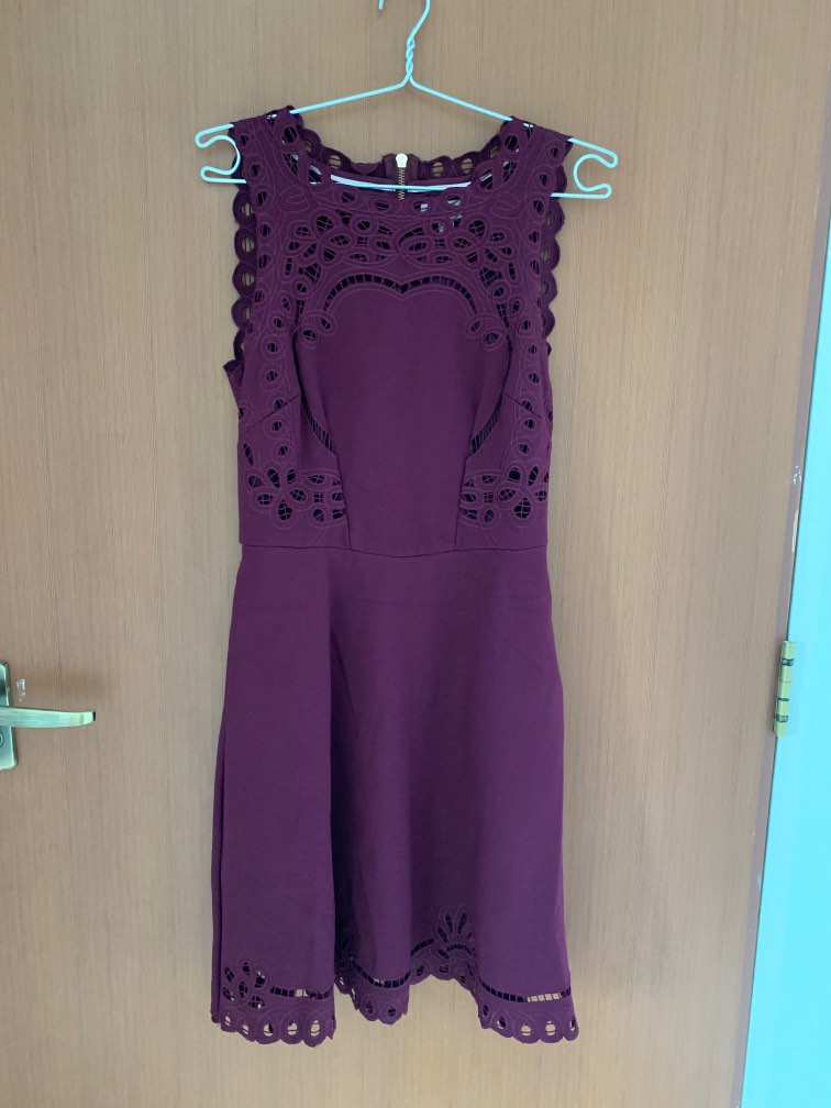 Maroon ted on sale baker dress