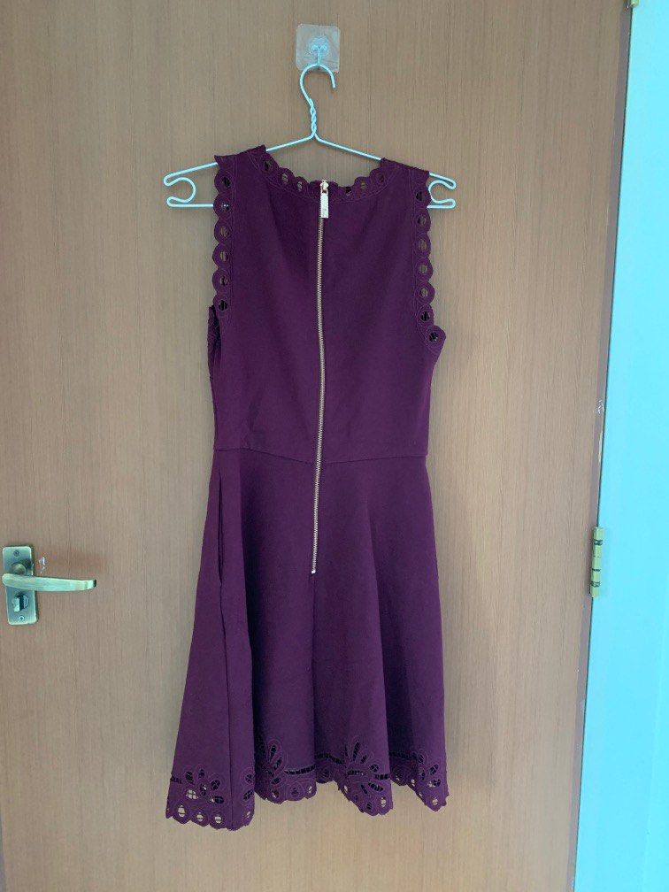 Maroon ted clearance baker dress