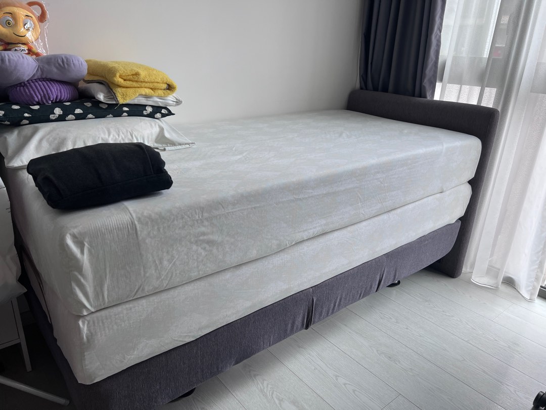 Tempur Single Mattress and Divan, Furniture & Home Living, Furniture