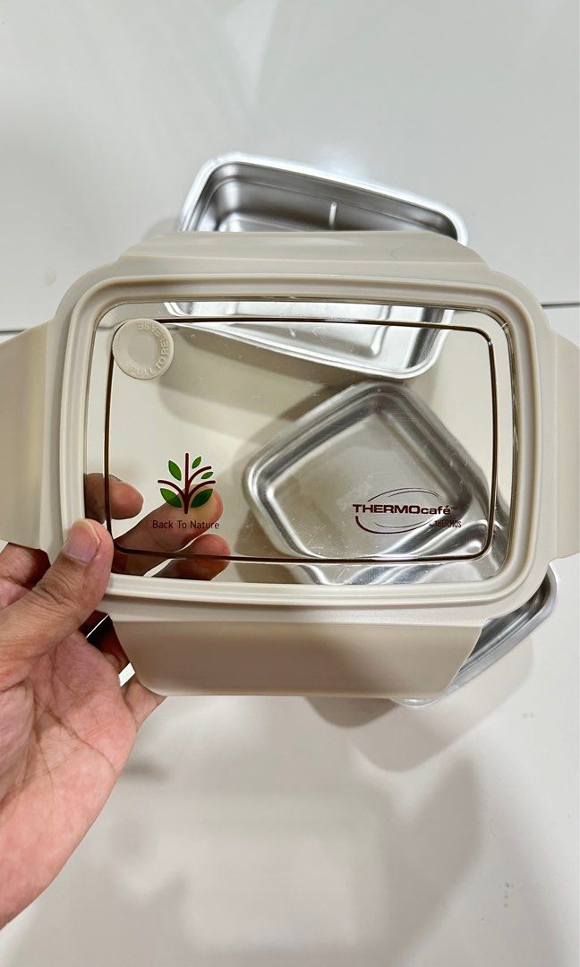 THERMOcafe by THERMOS Two Tier Stainless Steel Lunch Box, Furniture