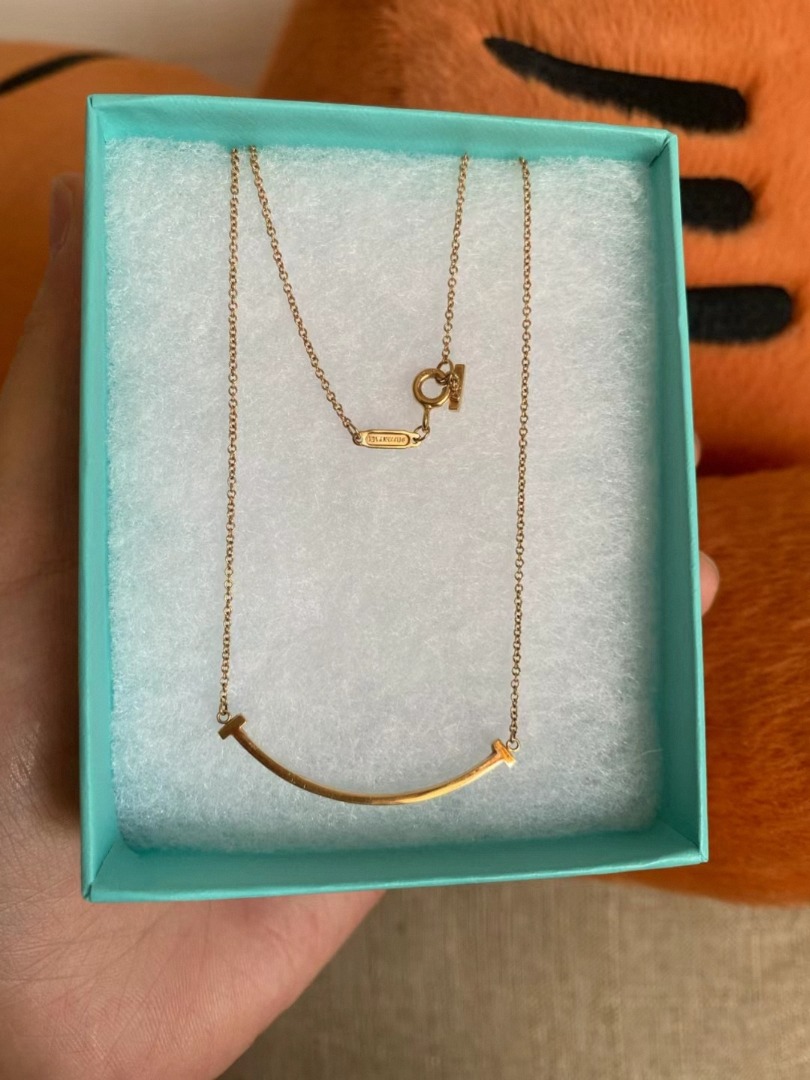 Tiffany smile necklace shop silver