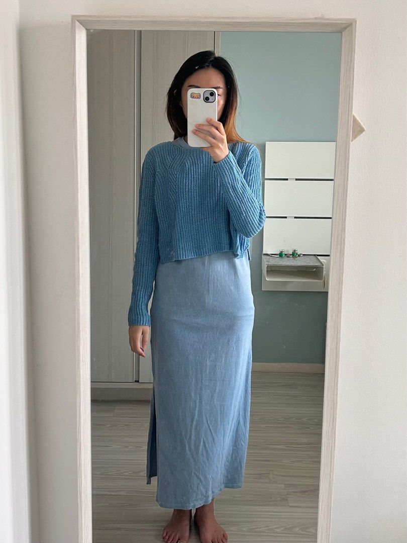 Topshop discount blue sweater