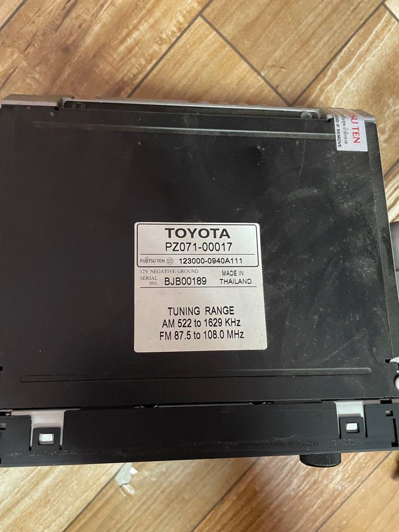 Toyota Vios Radio original, Auto Accessories on Carousell