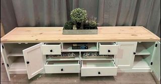 Tv console solid wood