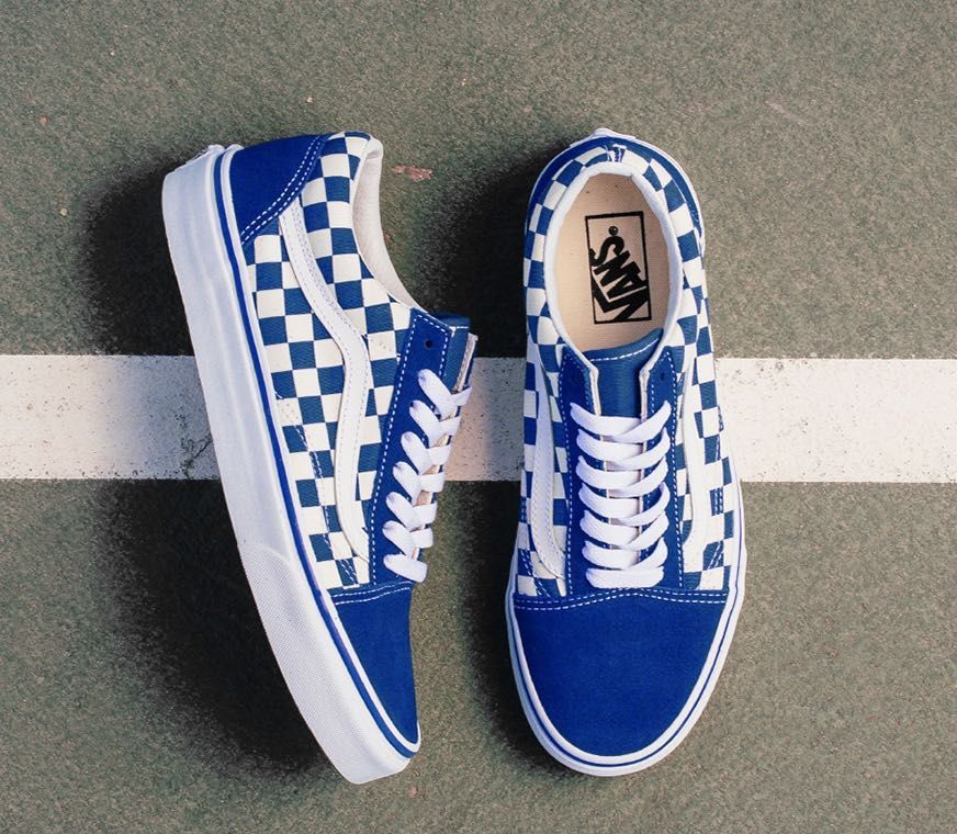 Checkered 2025 navy vans