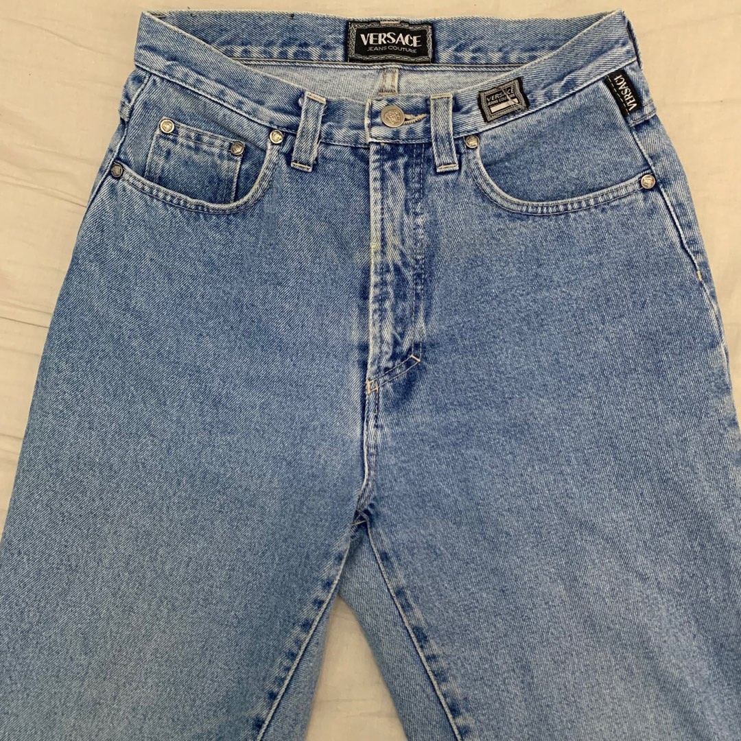 Versace Mom Jeans, Women's Fashion, Bottoms, Jeans & Leggings on Carousell