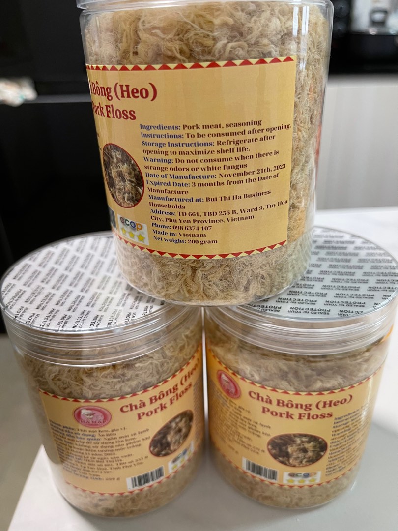 Vietnam pork floss 200g, Food & Drinks, Other Food & Drinks on Carousell