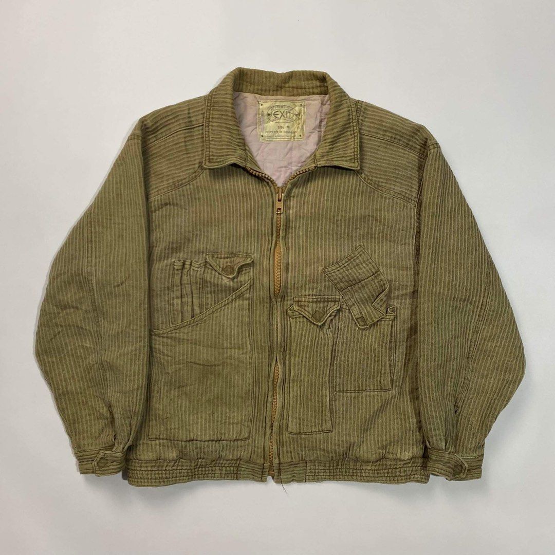 Vintage Academy Team Multi Pocket Corduroy Jacket Alt for Raf Simons Sculptural Multipocket Work Jacket