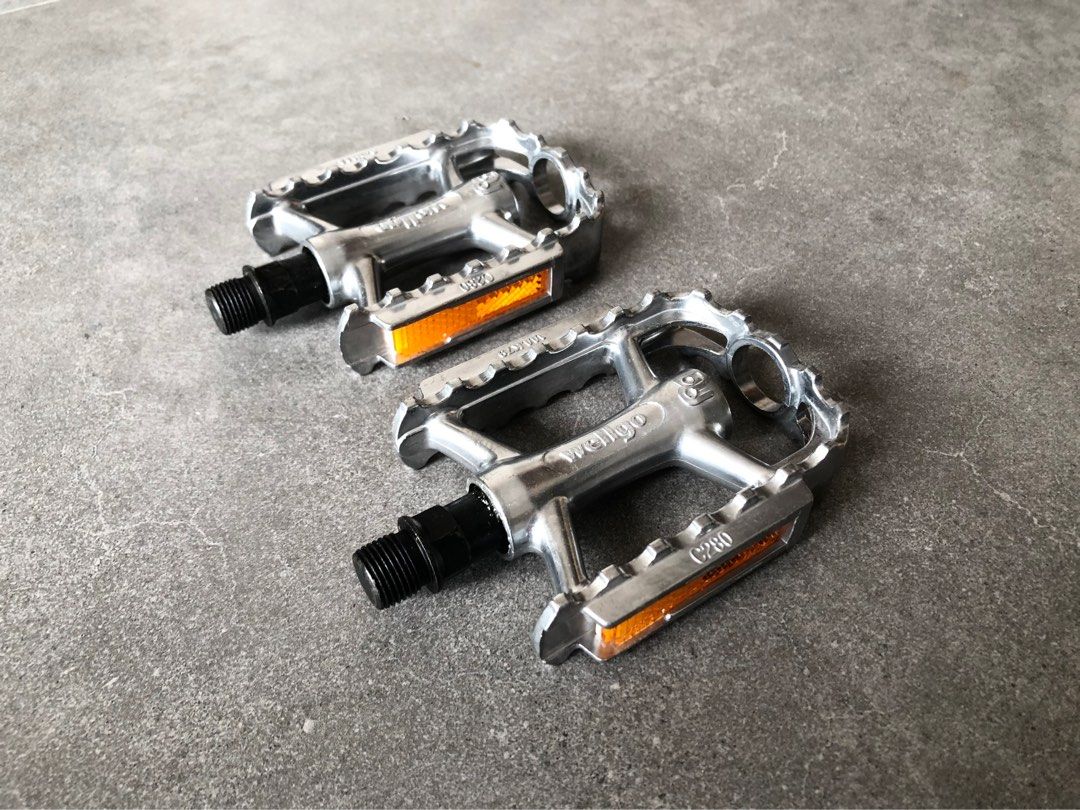 Vintage Retro Wellgo Pedals Mtb Mountain Bike Gravel Touring Fixie Pista Brompton Foldable Steel Bicycle
