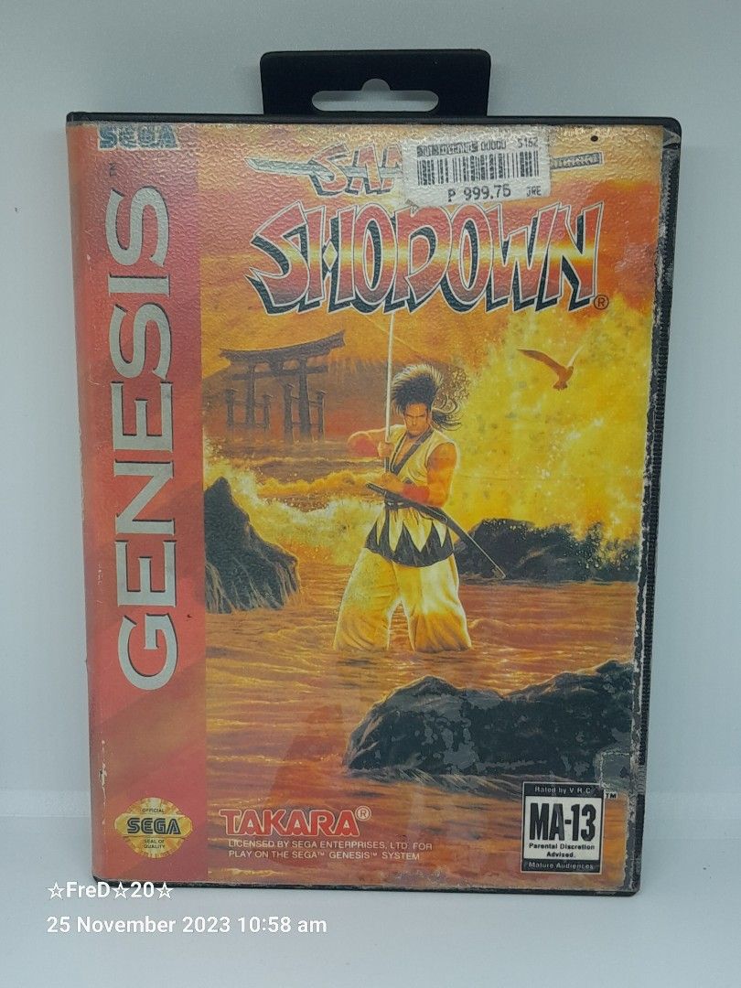 Samurai Shodown Sur Sega Megadrive – Version PAL – Bon état – Sans Notice