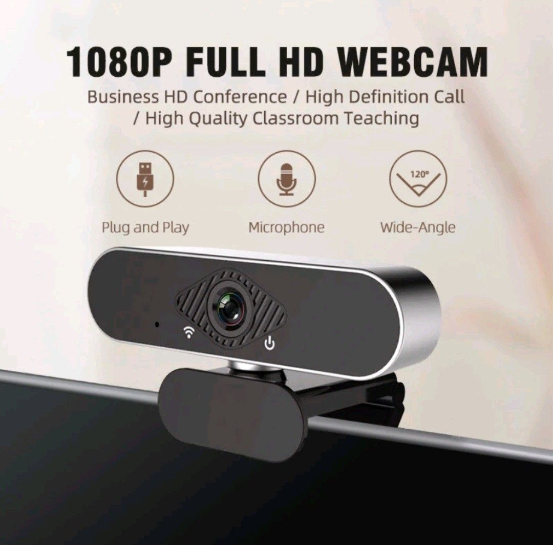 Webcam Laptop 1080P USB Kamera PC 4K Full HD Camera Webcast Live Broadcast Video Meeting