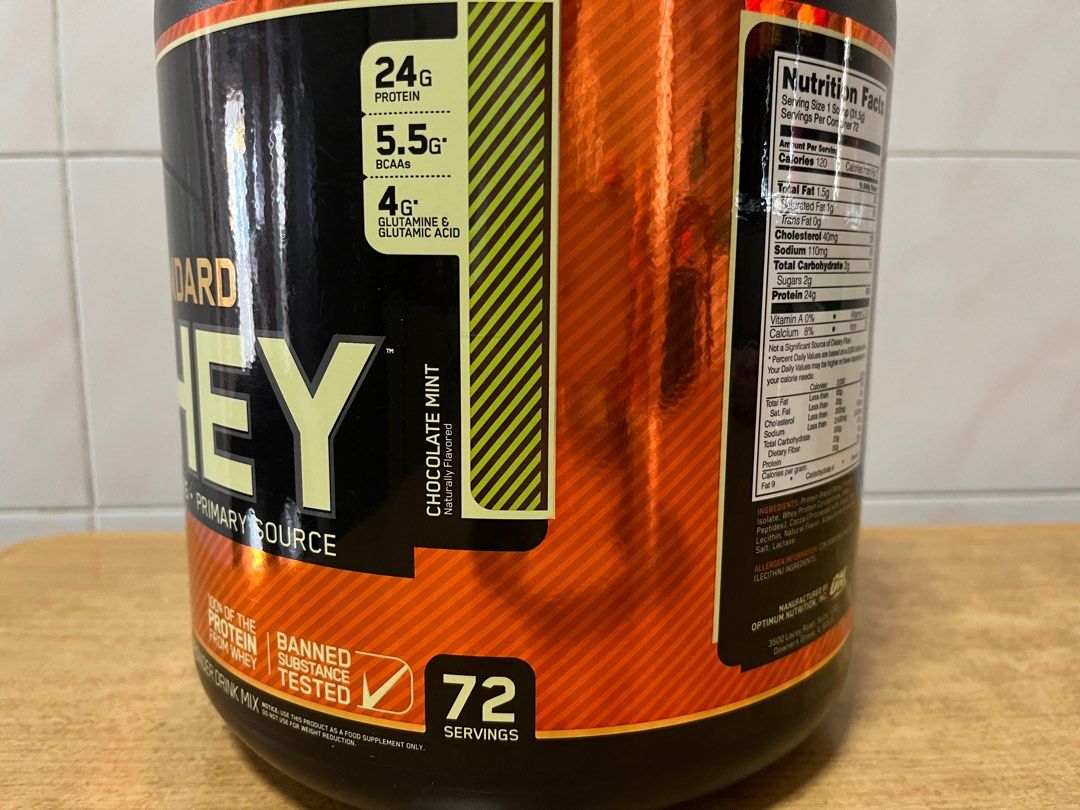 Whey Protein Container, Health & Nutrition, Health Supplements, Sports ...